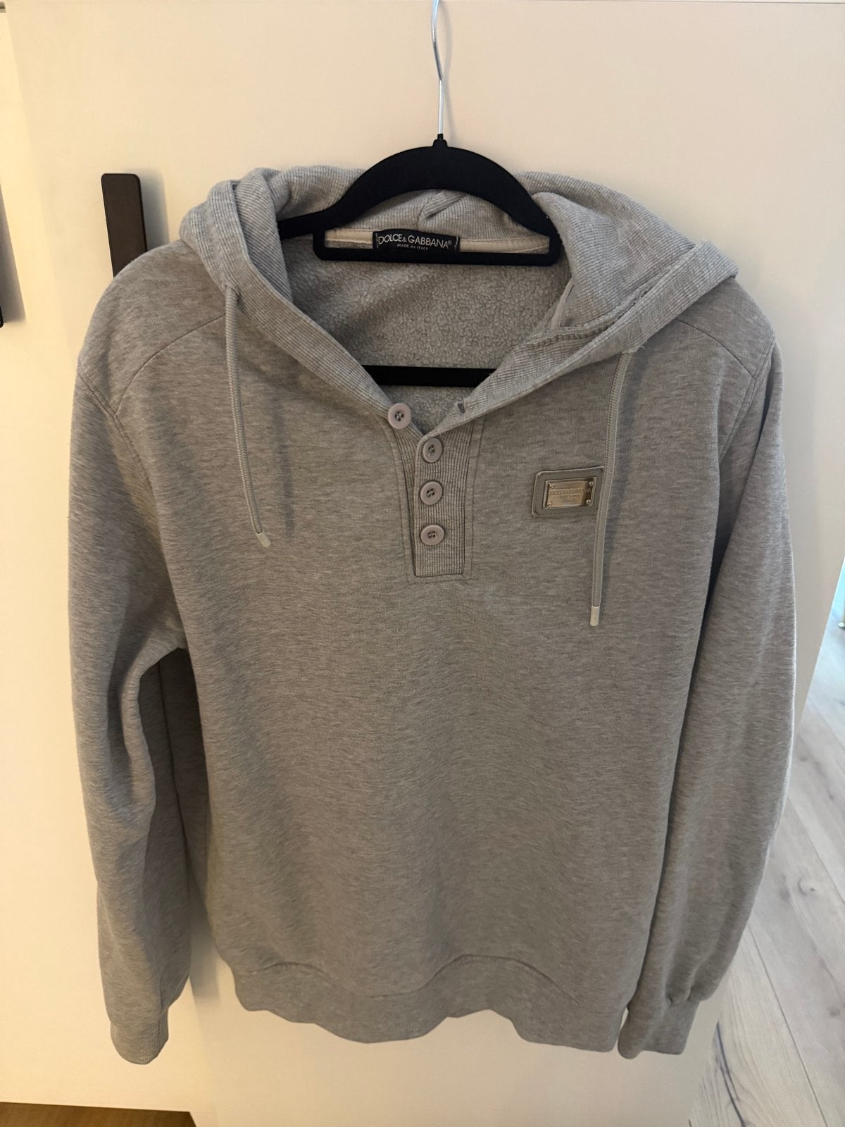 Dolce & Gabbana Grijze Hoodie Maat M/L, Ophalen of Verzenden, Gedragen