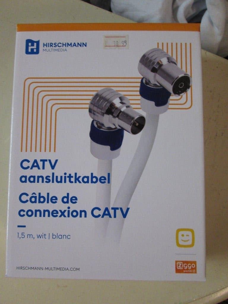 hirschmann coax kabel 1.5  of 3 meter, Ophalen of Verzenden, Nieuw, 10 meter of meer, Coaxiale kabel