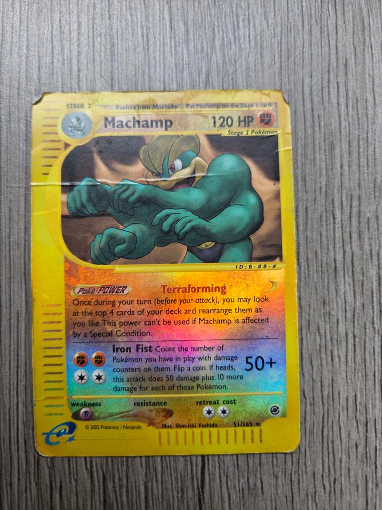 Machamp Pokemon kaart, Hobby en Vrije tijd, Verzamelkaartspellen | Pokémon, Ophalen of Verzenden, Gebruikt