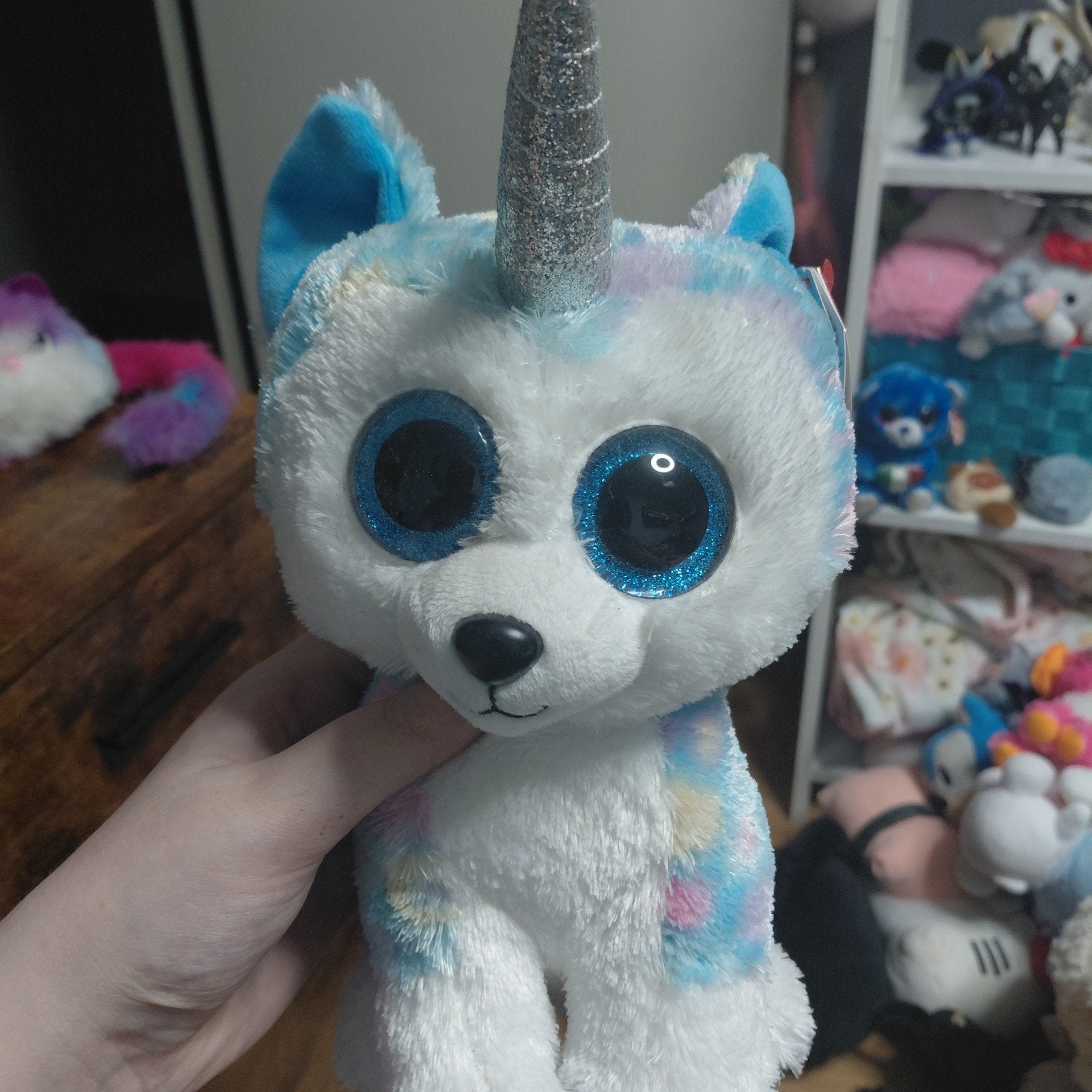 Ty Beanie Boos Helena the Unicorn Husky knuffel, Overige karakters, Nieuw, Met label, Middelgroot (20 tot 80 cm)