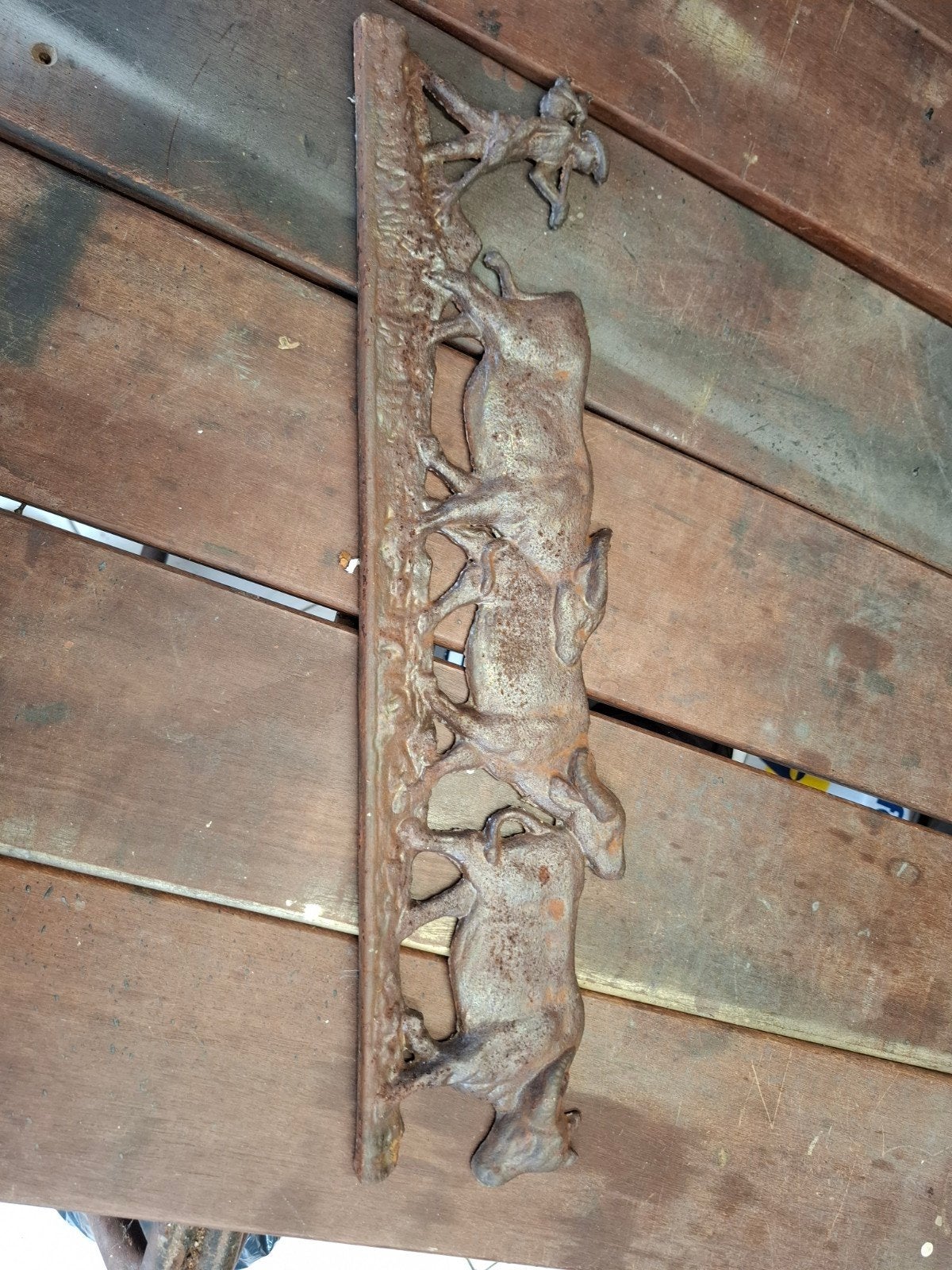Gietijzeren hangdecoratie, Antiek en Kunst, Ophalen of Verzenden