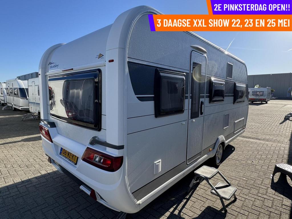 Hobby - 2DE PINKSTERDAG OPEN, RUIM 200 CARAVANS, Caravans en Kamperen, Caravans, Mover, Rondzit, Hobby, 7 tot 8 meter