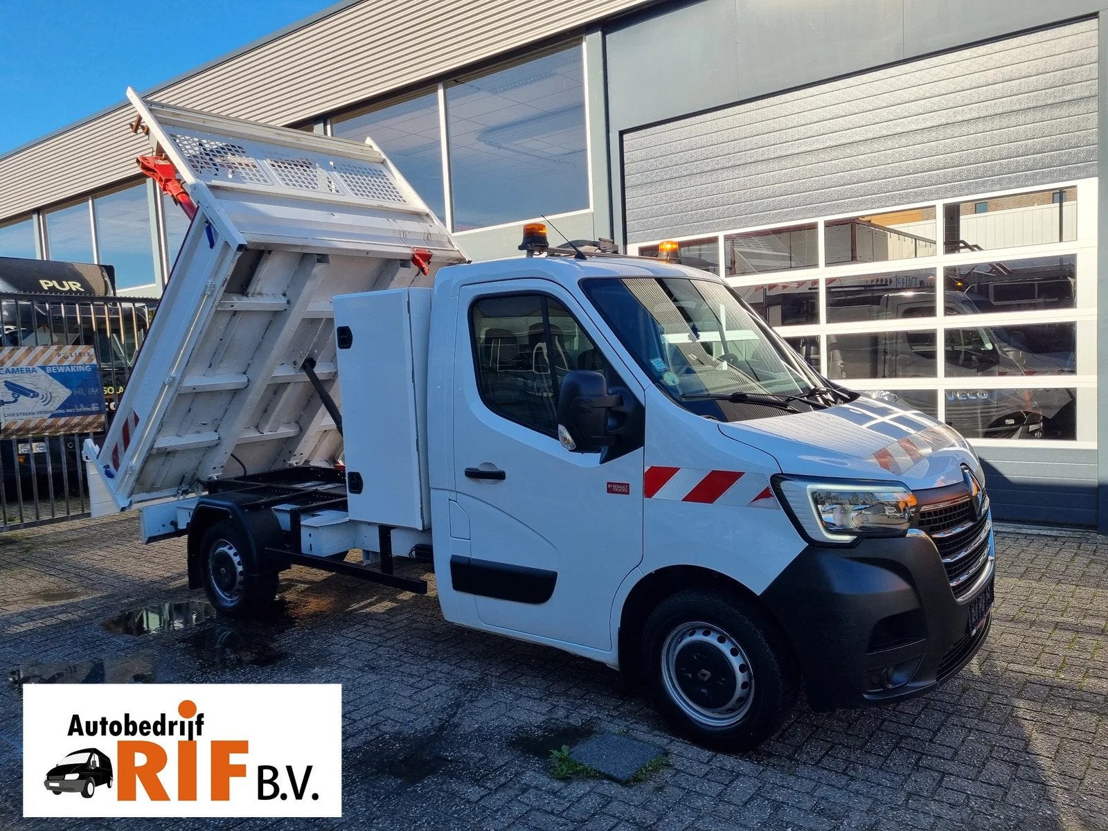 Renault Master 2.3 dci 146 pk Kipper Hijskraan 300 kg Euro 6, Voorwielaandrijving, Gebruikt, Euro 6, 146 pk