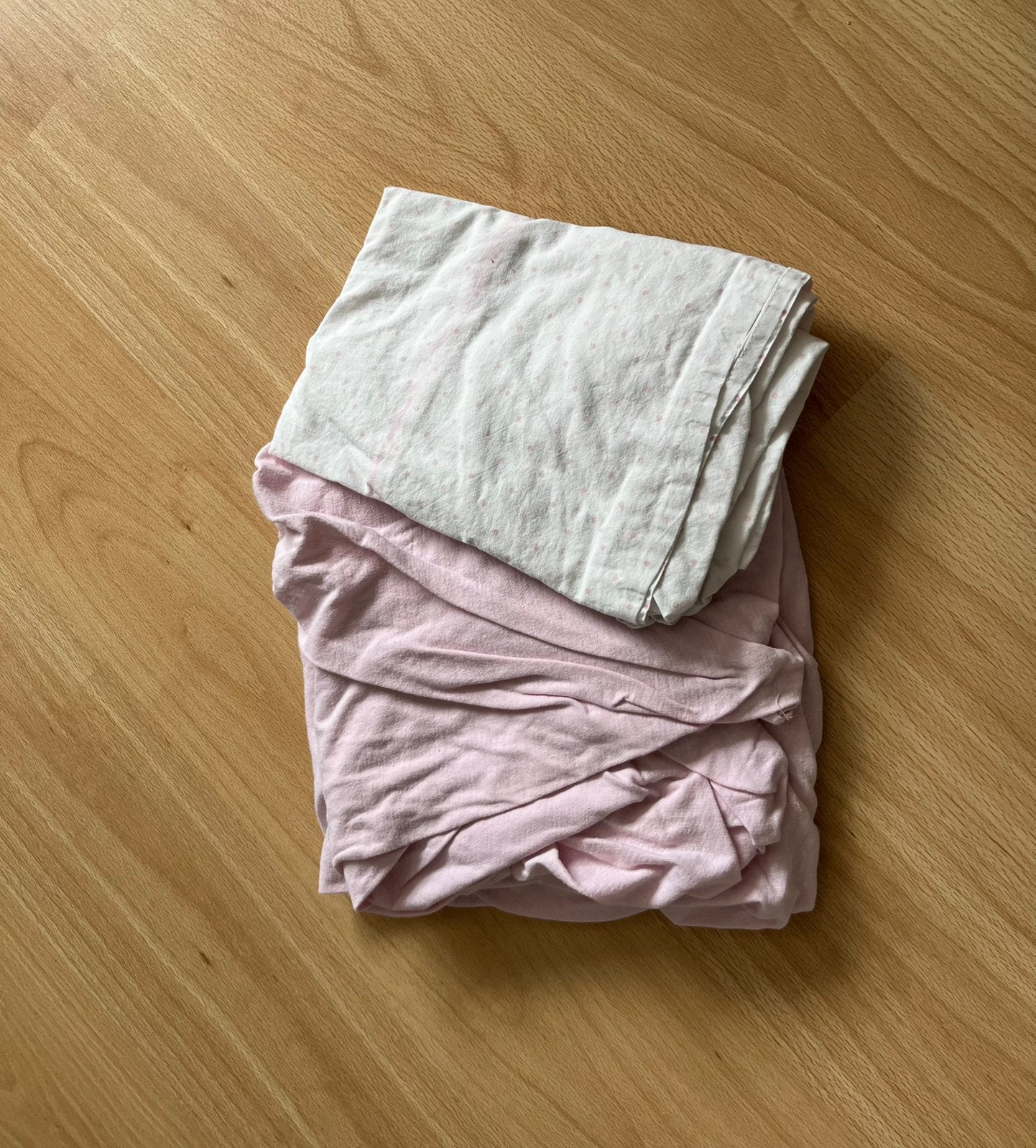 Hoeslaken en laken voor in ledikant, Kinderen en Baby's, Ophalen of Verzenden, Gebruikt, Roze, Meisje
