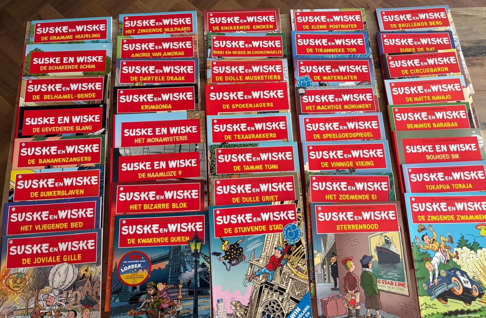 Grote verzameling Suske en Wiske – ca. 60 stripboeken, Boeken, Meerdere comics, Ophalen of Verzenden, Zo goed als nieuw, Europa