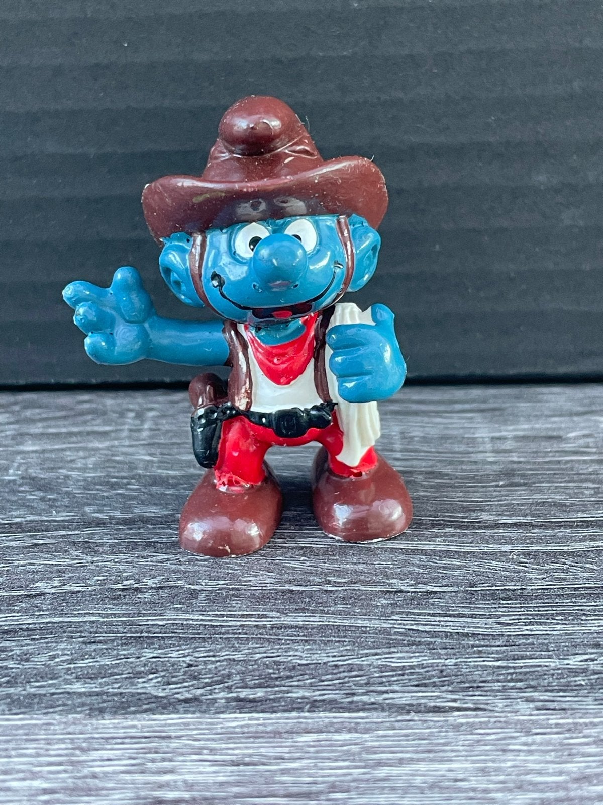Smurf figuurtje - Cowboy Smurf, Verzamelen, Ophalen of Verzenden, Gebruikt, Overige Smurfen, Poppetje, Figuurtje of Knuffel