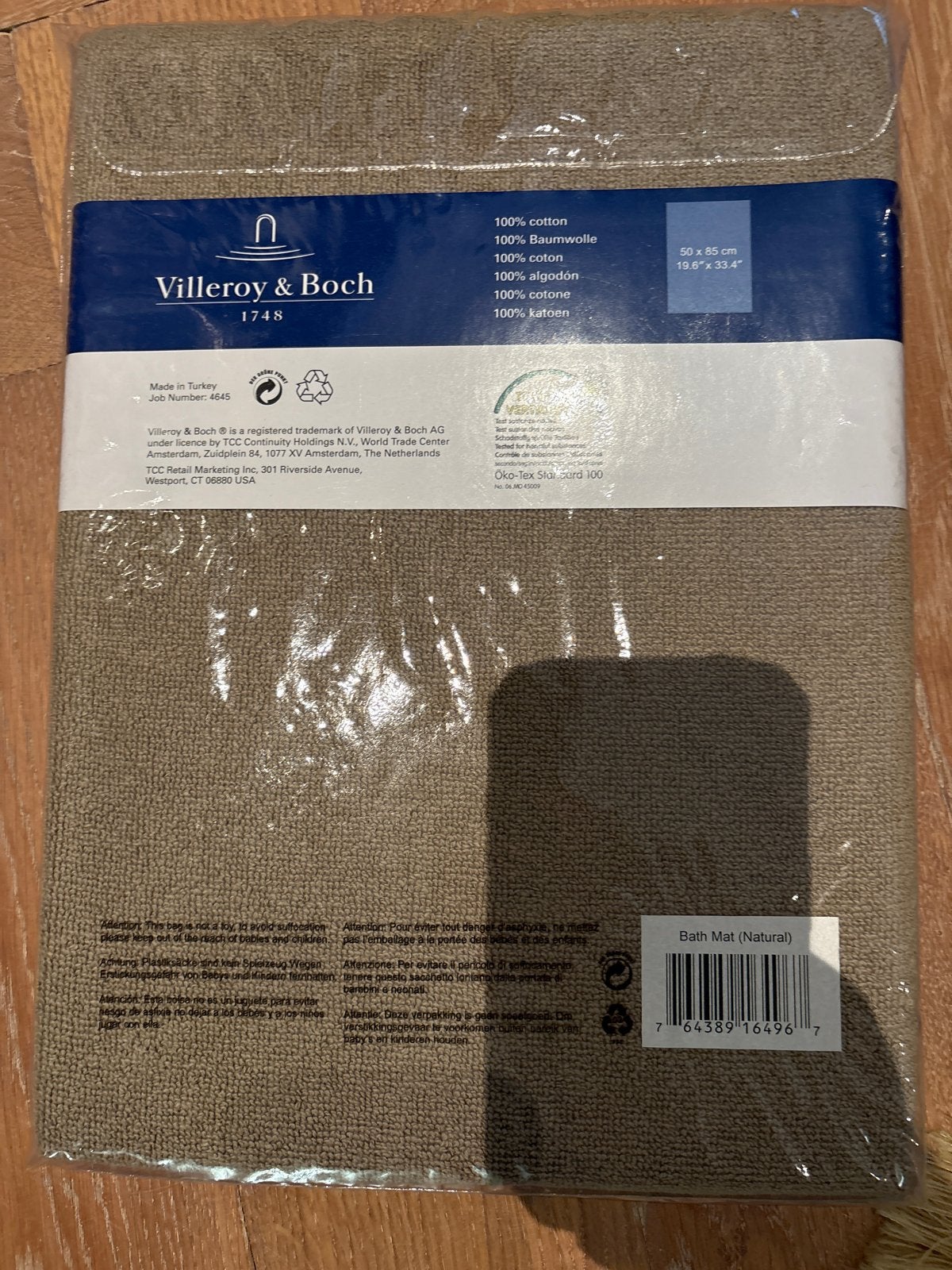 Villeroy & Boch Badmat - Nieuw in verpakking 50x85cm, Ophalen, Nieuw, Beige, Badmat