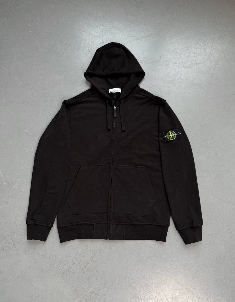 Stone Island Zip Hoodie met Patch, Ophalen of Verzenden, Nieuw, Zwart