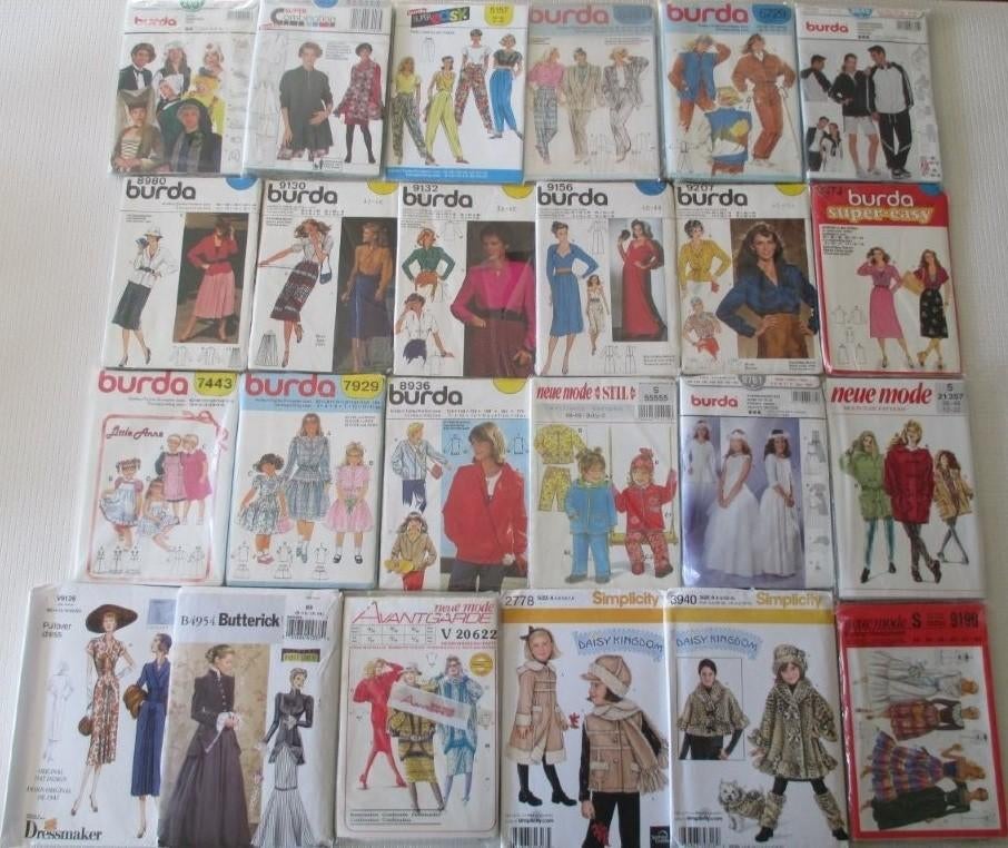 Retro,Vintage,Kledingpatronen,Burda,Neue Mode,Simplicity, Verzenden, Zo goed als nieuw, Vrouw, Burda