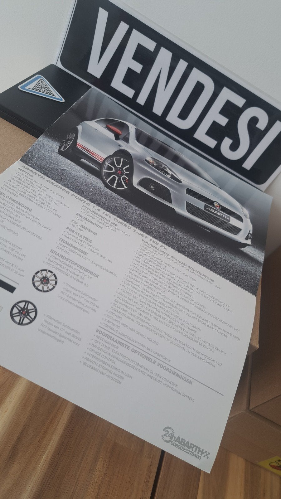 Folder Abarth Grande Punto Esseesse., Ophalen of Verzenden