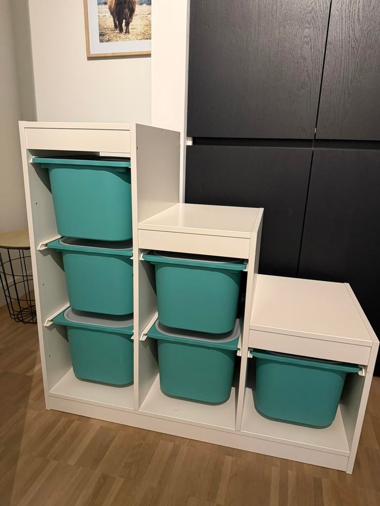Ikea Kasten trofast, Kinderen en Baby's, Kinderkamer | Commodes en Kasten, Ophalen, 105 cm of meer, Zo goed als nieuw, 75 tot 100 cm