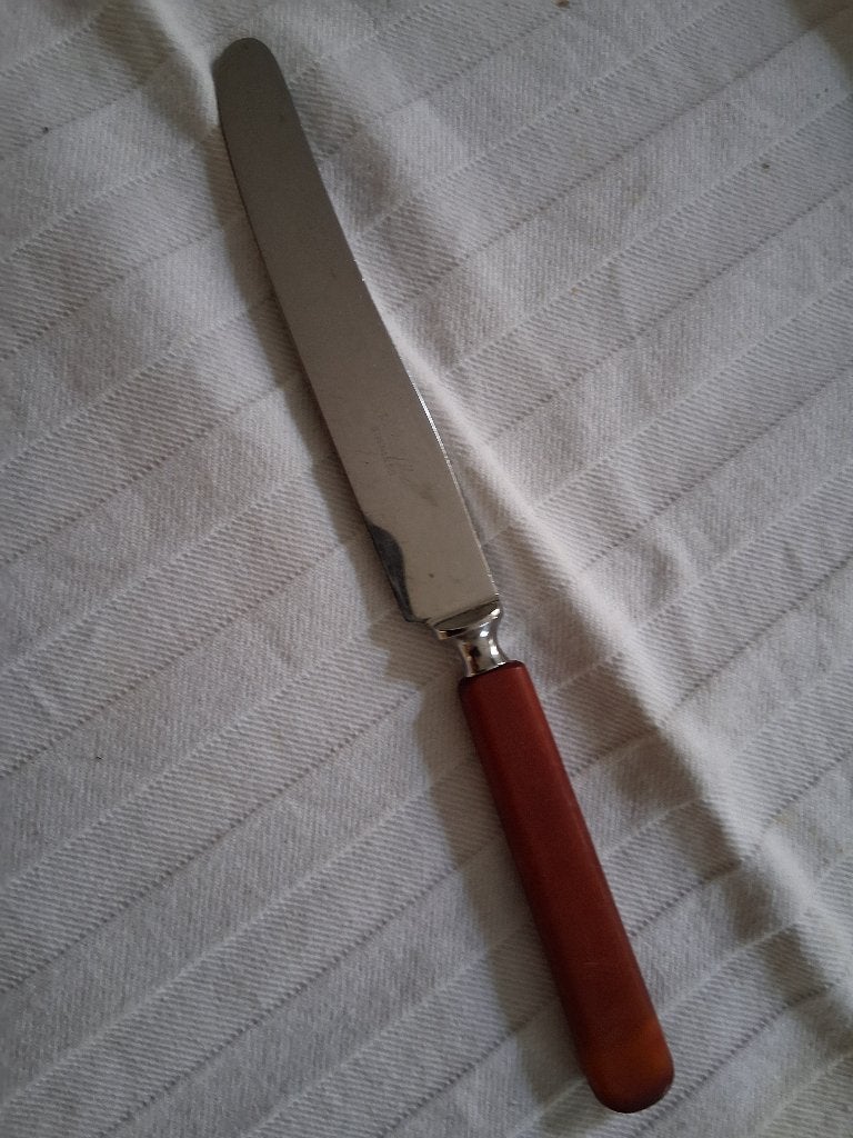 Antiek AMEFA mes fenolhars heft, Antiek en Kunst, Antiek | Bestek, Ophalen of Verzenden