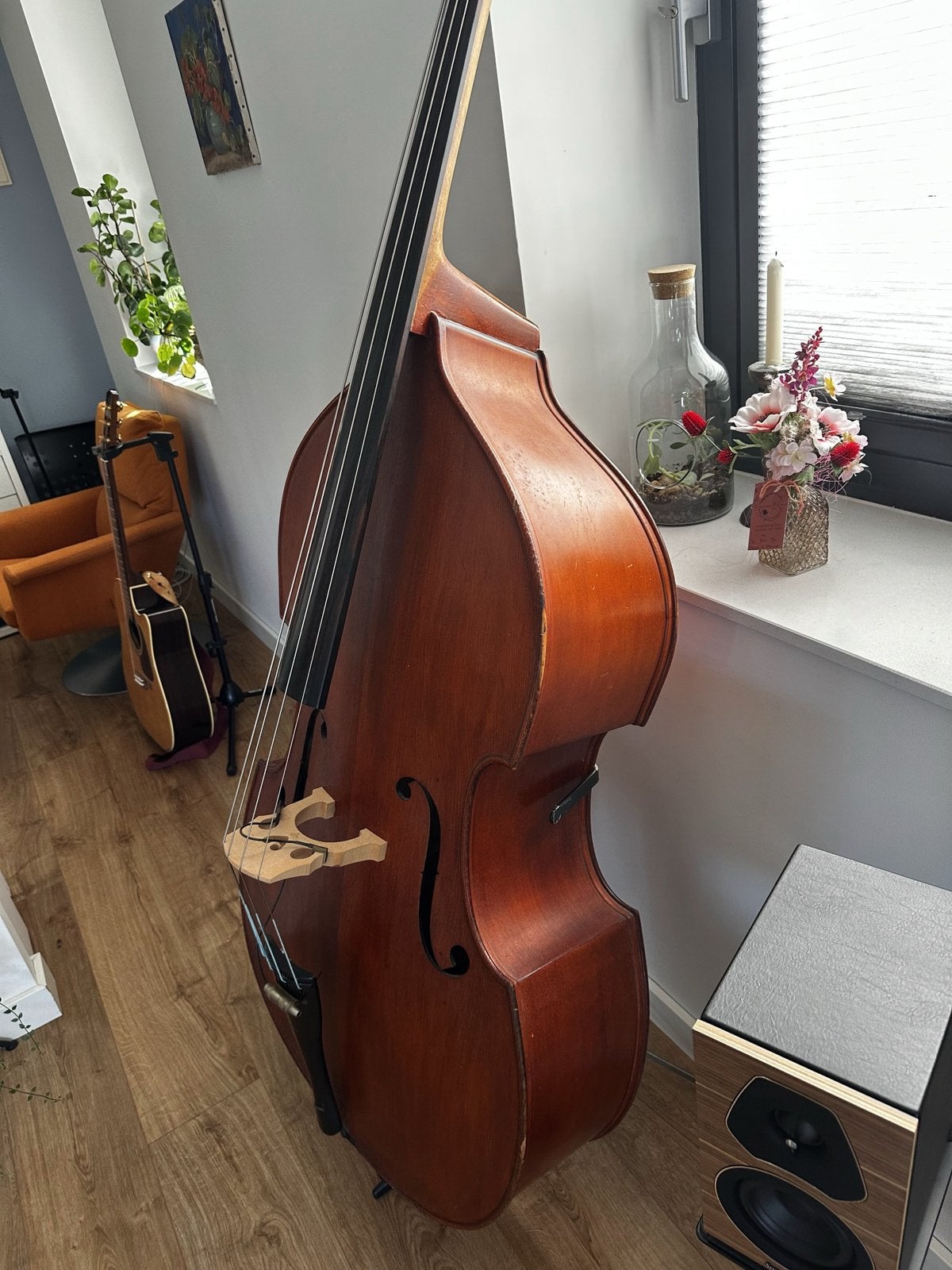 4/4 contrabas, Muziek en Instrumenten, Ophalen, Gebruikt, 4/4-contrabas