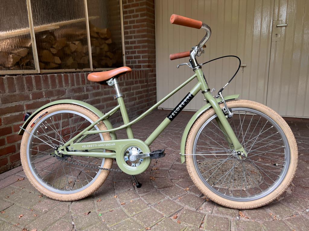 Veloretti kinderfiets 20 inch - Groen, Fietsen en Brommers, Ophalen, Gebruikt, Velgrem, 20 inch of meer