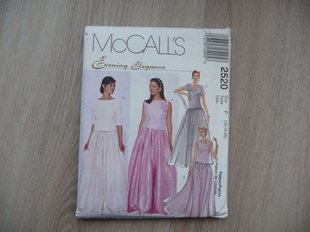 McCall's patronen avondkleding/gelegenheidskleding, Overige merken, Overige typen, Vrouw, Ophalen of Verzenden