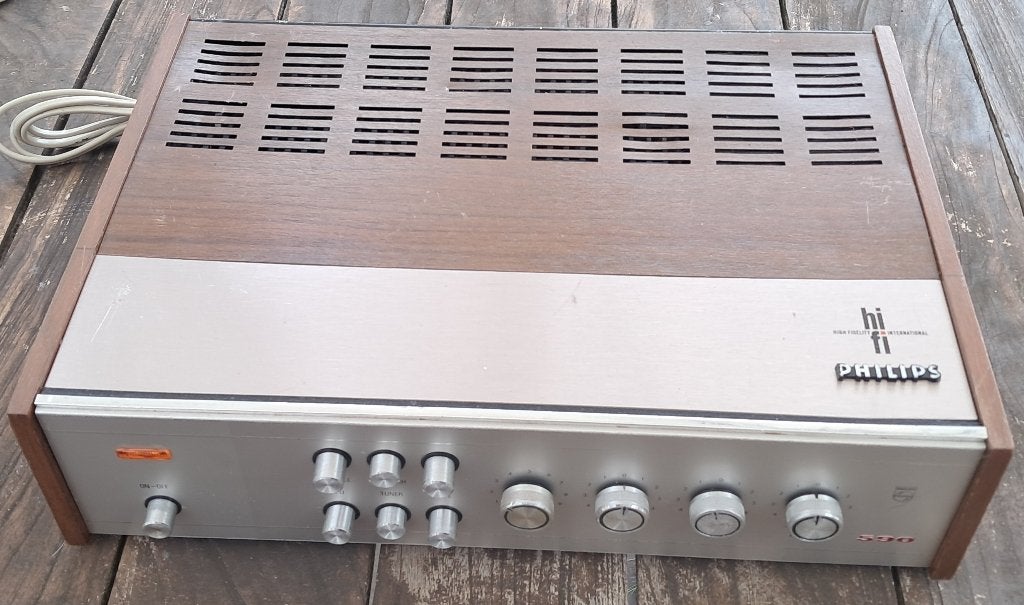 Vintage  Philips versterker 22RH590, Ophalen of Verzenden, Refurbished, Philips, Losse componenten