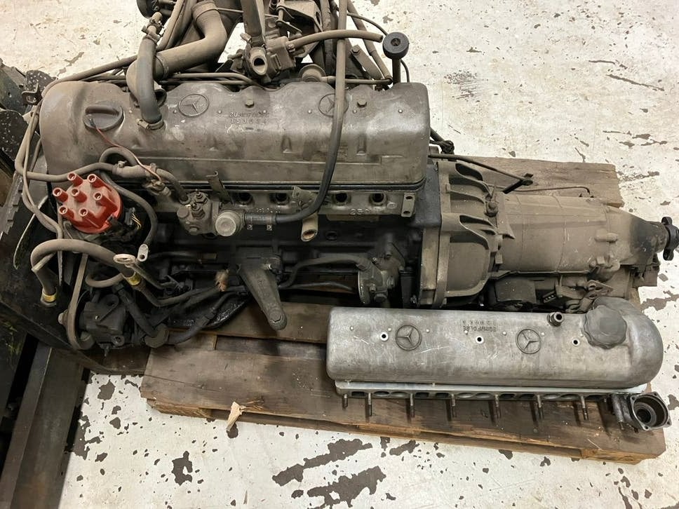 Mercedes W108 W109 Motor en Automaat met Dubbele Intake, Gebruikt, Duitsland, Mercedes-Benz, Mercedes Benz