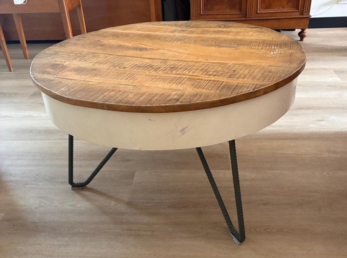 Salontafel koffietafel, Huis en Inrichting, Tafels | Salontafels, Ophalen, 50 tot 100 cm, Rond, 50 tot 100 cm