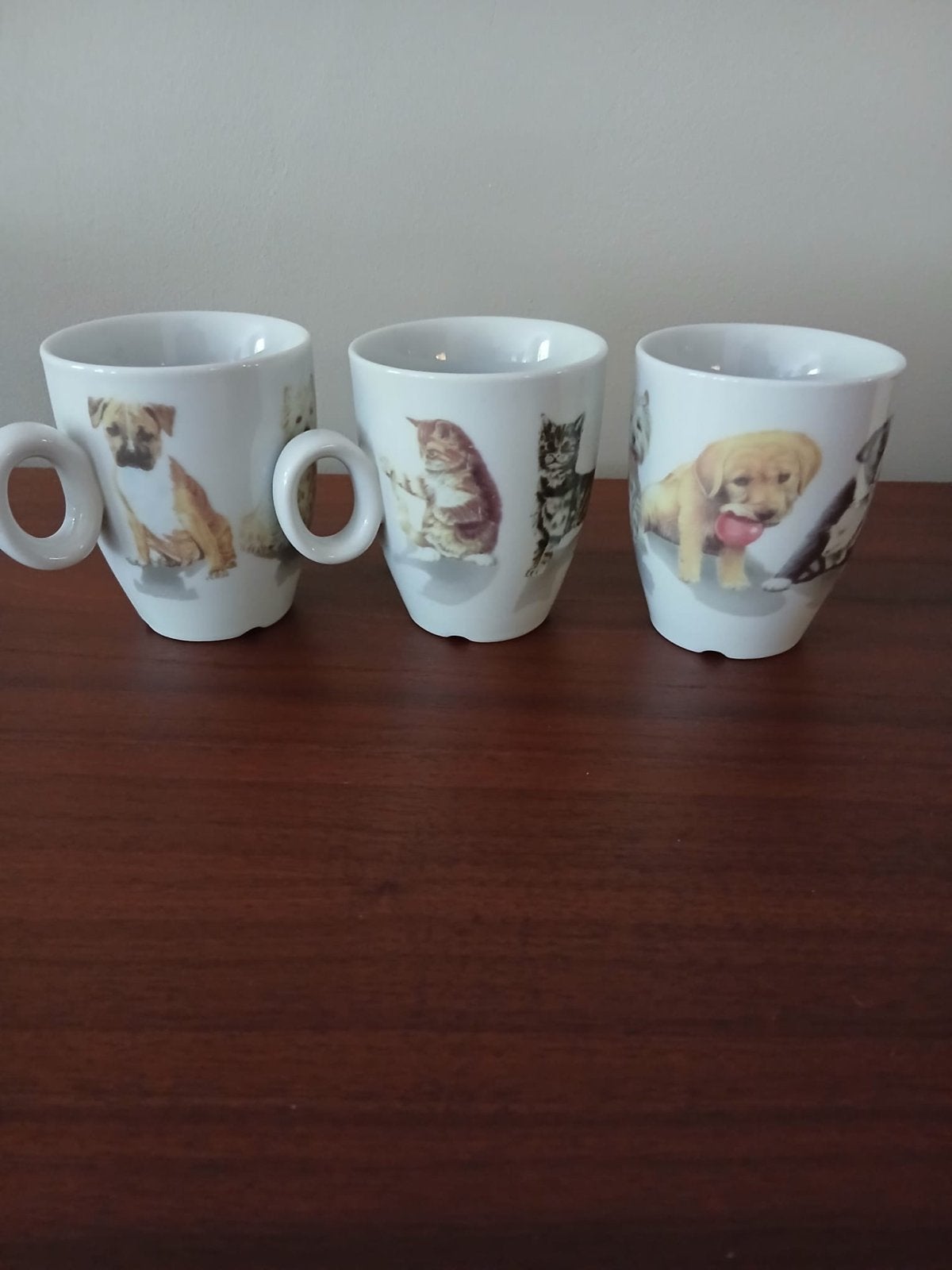 3x L. Dake en Zn. senseokopjes met puppys en kittens, Ophalen of Verzenden, Zo goed als nieuw, Overige merken, Kop(pen) en/of Schotel(s)