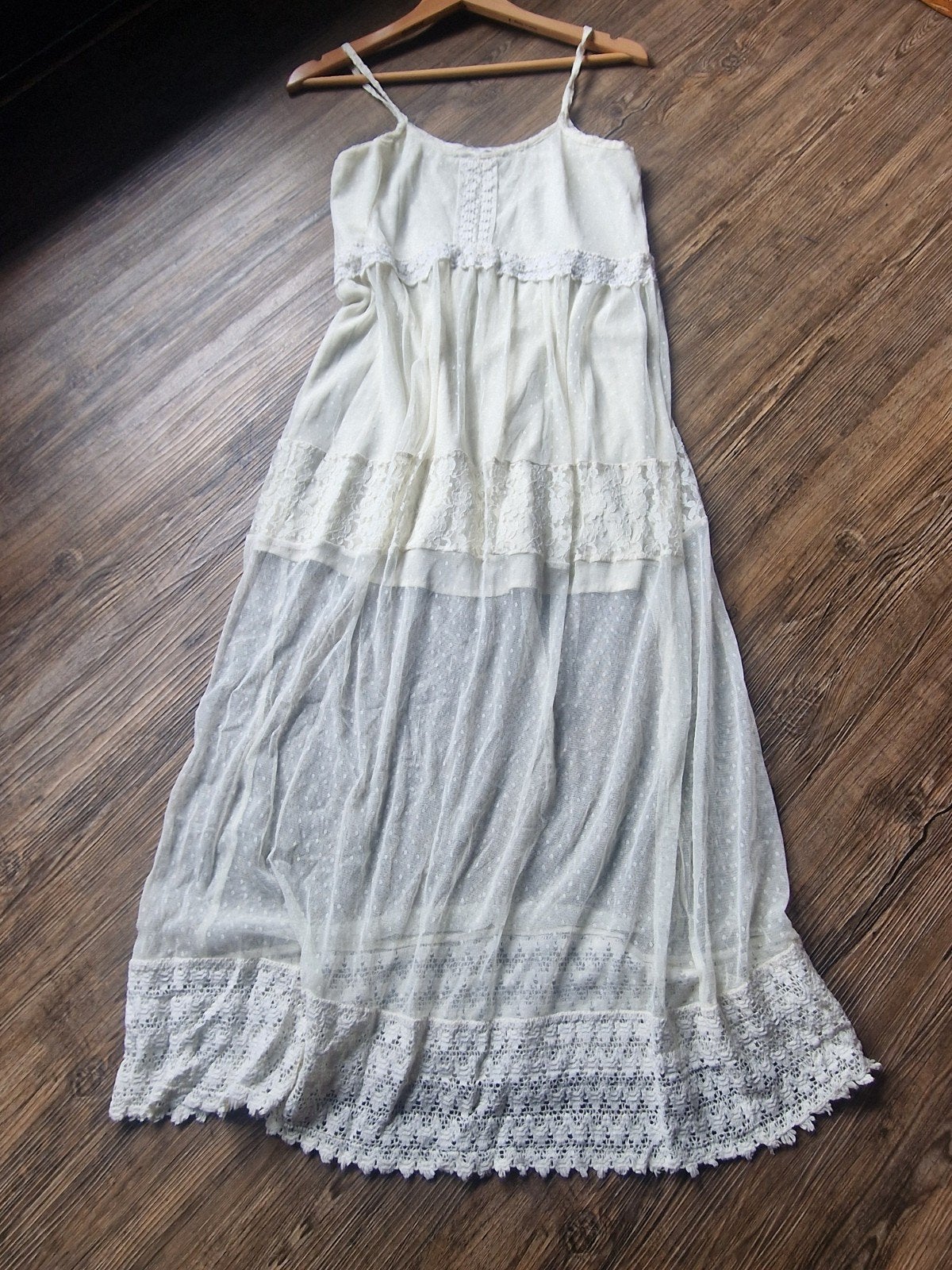Romantische bohemian jurk M, Ophalen of Verzenden