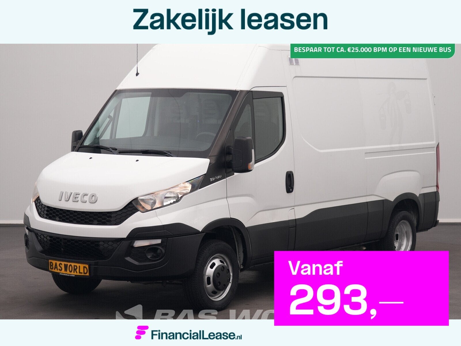 Iveco Daily 35C13 Dubbellucht 3,5t Trekhaak L2H2 Airco Cruis, Euro 5, Stof, Gebruikt, Iveco