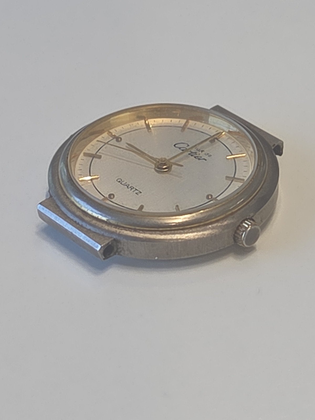 vintage Must de Cartier quartz horloge 925 dameshorloge, Overige merken, Gebruikt, Ophalen of Verzenden, X