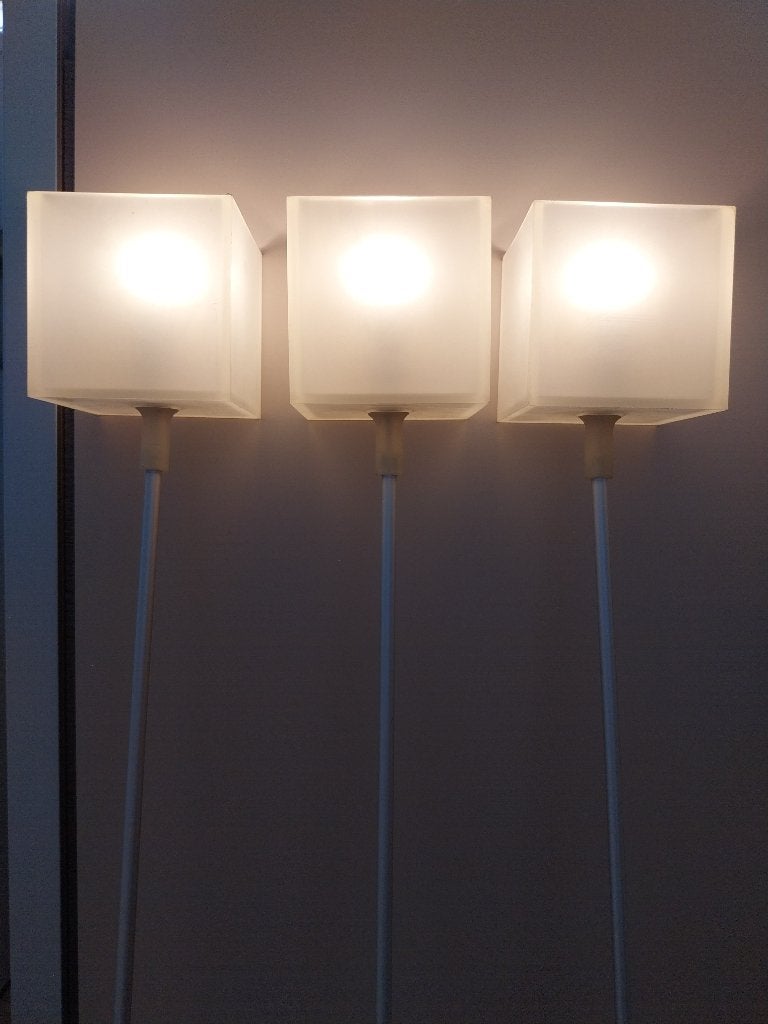 Staande designlampen om los tegen de wand te zetten, Ophalen, Kunststof, Gebruikt, E14 (klein)
