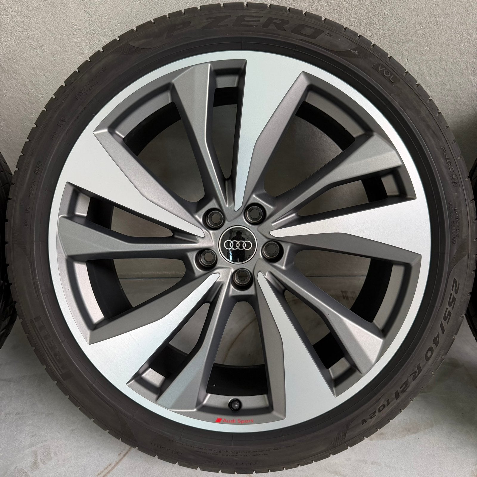 ☀️21 inch Origineel Audi Q5 SQ5 velgen met zomerbanden, Gebruikt, 255 mm, Banden en Velgen, Personenwagen