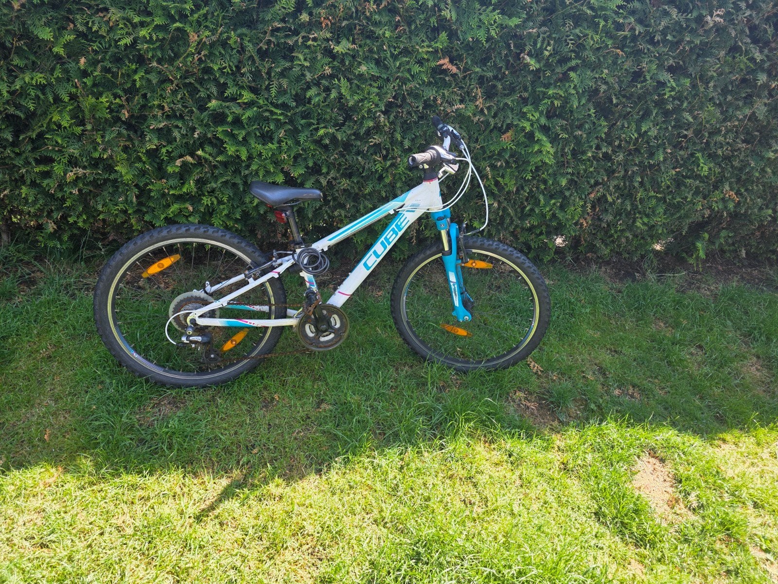 Cube Kinderfiets 20 inch - Wit/Blauw, Ophalen, 20 inch of meer, Gebruikt, Cube