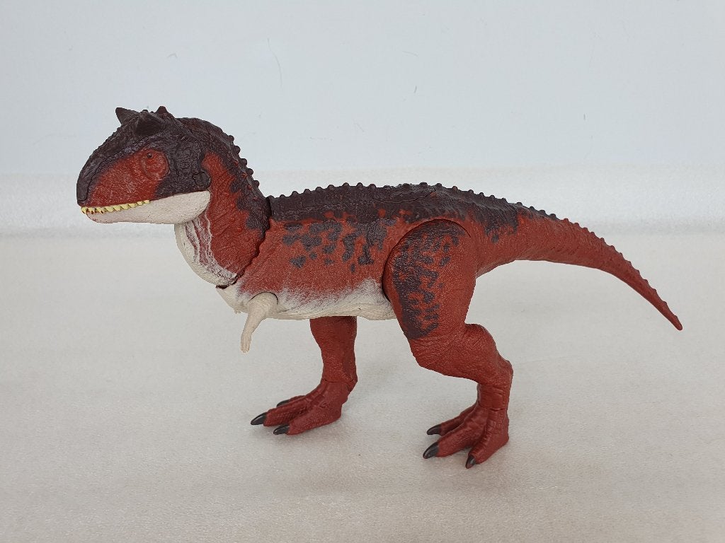 Jurassic World: Action Attack Carnotaurus (Mattel, 2017), Ophalen of Verzenden, Gebruikt