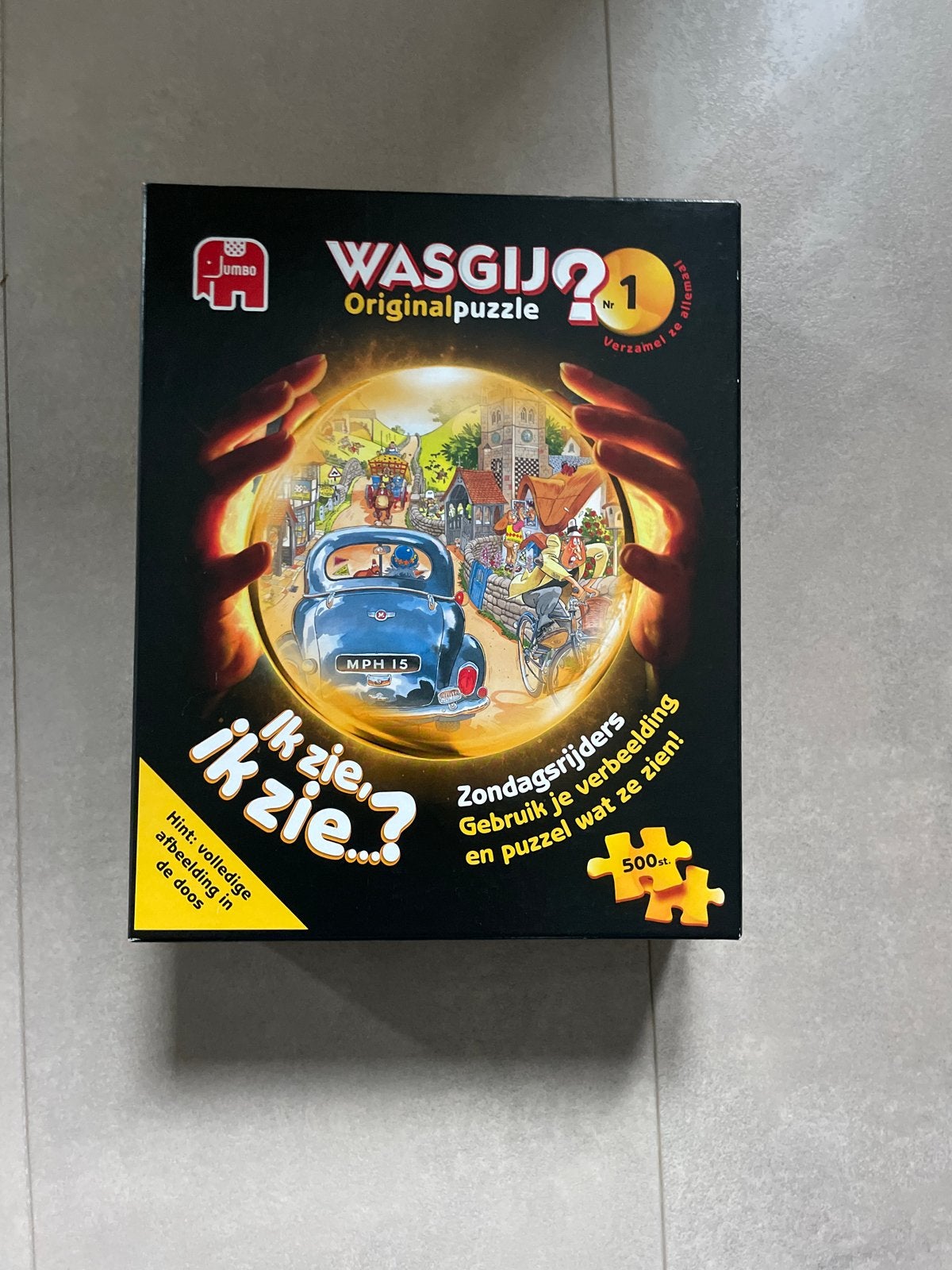 Wasgij Original Puzzel Nr. 1: Zondagsrijders (500 stukjes), Hobby en Vrije tijd, Denksport en Puzzels, Ophalen of Verzenden, 500 t/m 1500 stukjes