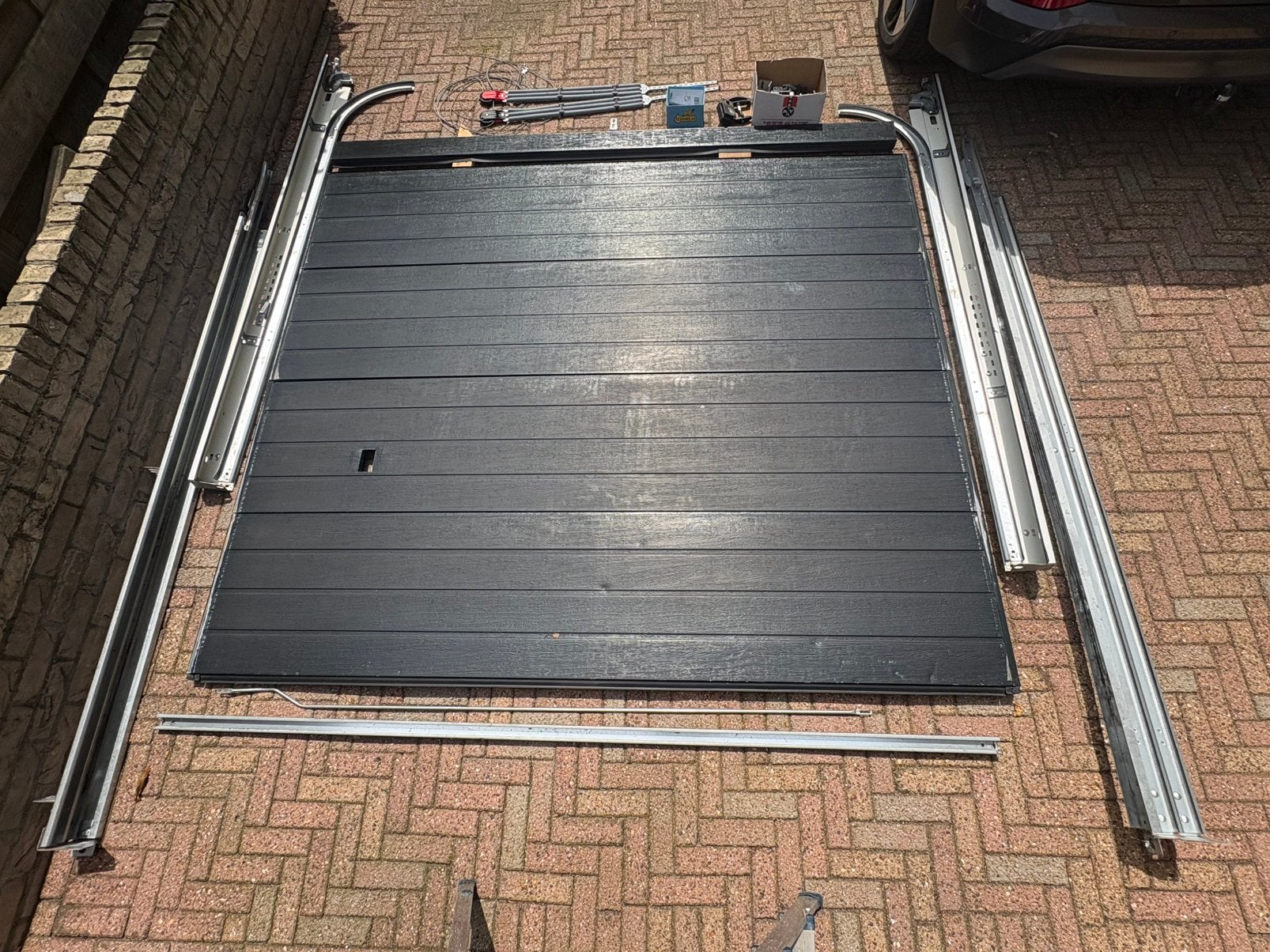Novoferm garagedeur 250x212,5 cm, Doe-het-zelf en Verbouw, Deuren en Horren, Ophalen, Gebruikt, 120 cm of meer, Garagedeur