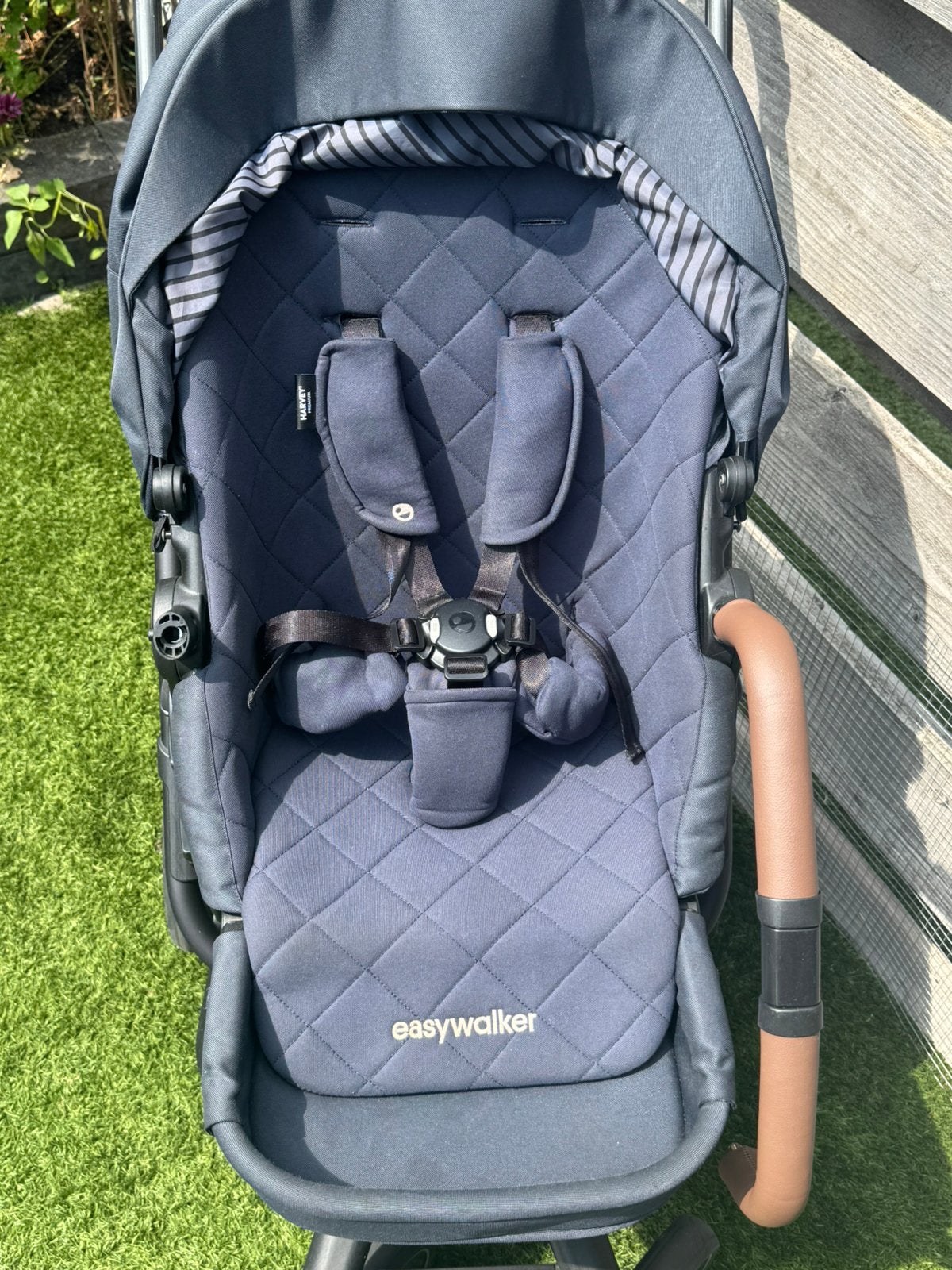 Easywalker Harvey 3 Premium Sapphire Blue Complete set, Verstelbare duwstang, Zo goed als nieuw, Combiwagen, Ophalen