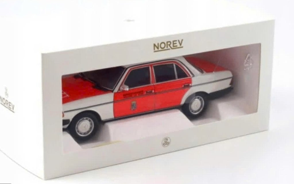 Mercedes Benz 200 1984 SPOED Ambulance 1/18 NOREV R. 183834, Verzenden, Nieuw, Auto, Norev