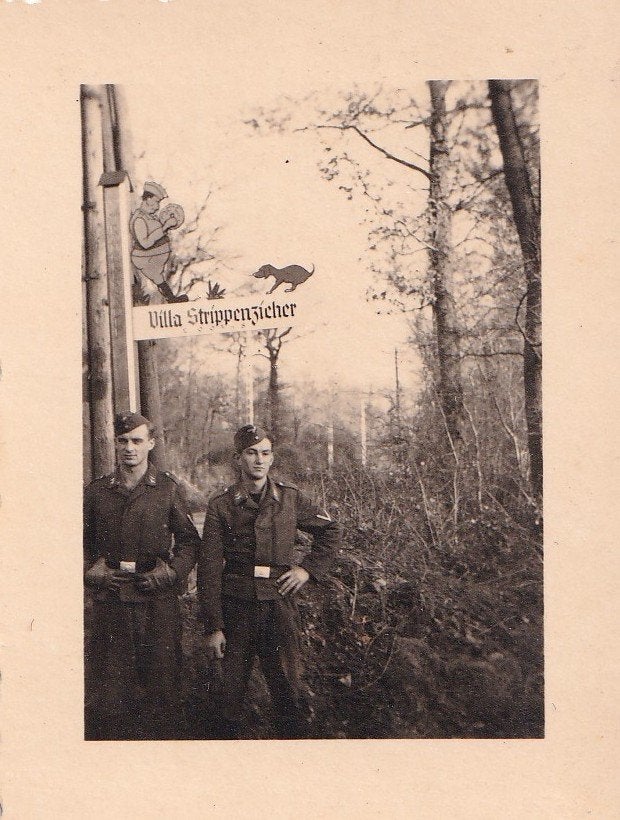 WO2 Foto Duitse Nachrichten Villa Strippenzieher Bijzonder !, Ophalen of Verzenden, Nederland, Foto of Poster