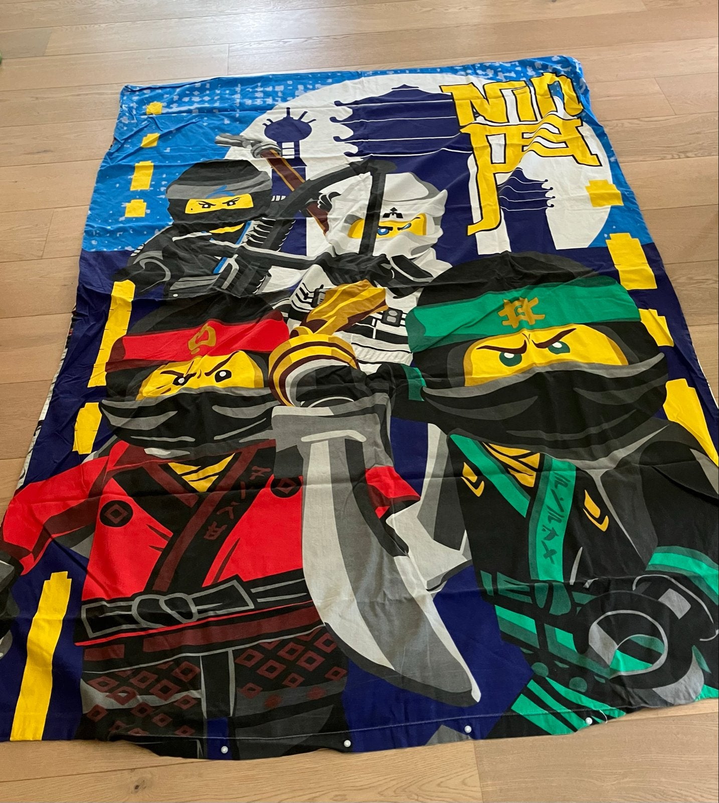Lego Ninjago Dekbedovertrek Eenpersoons, Gebruikt, Eenpersoons, Meerkleurig, Dekbedovertrek