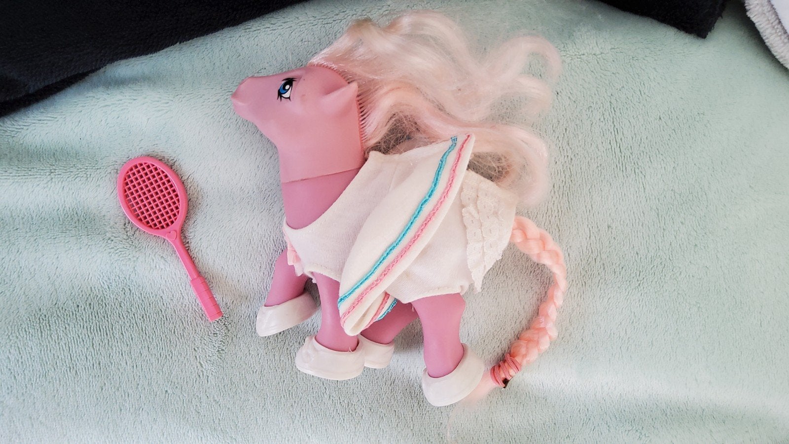 Vintage My Little Pony Hasbro G1 tennis Licety Split pony., Ophalen of Verzenden, Zo goed als nieuw