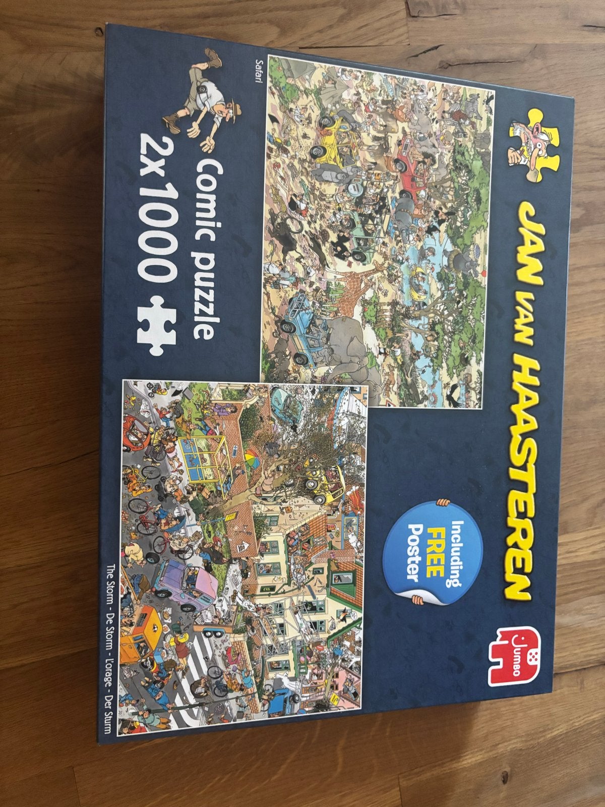 Jan van Haasteren Comic Puzzel - 2x1000 stukjes, Ophalen of Verzenden, Meer dan 50 stukjes, Zo goed als nieuw, 6 jaar of ouder