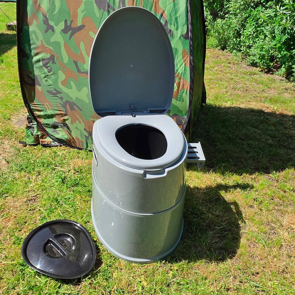 Bo camp camping toilet, deelbaar, met wc tentje, Ophalen, Zo goed als nieuw