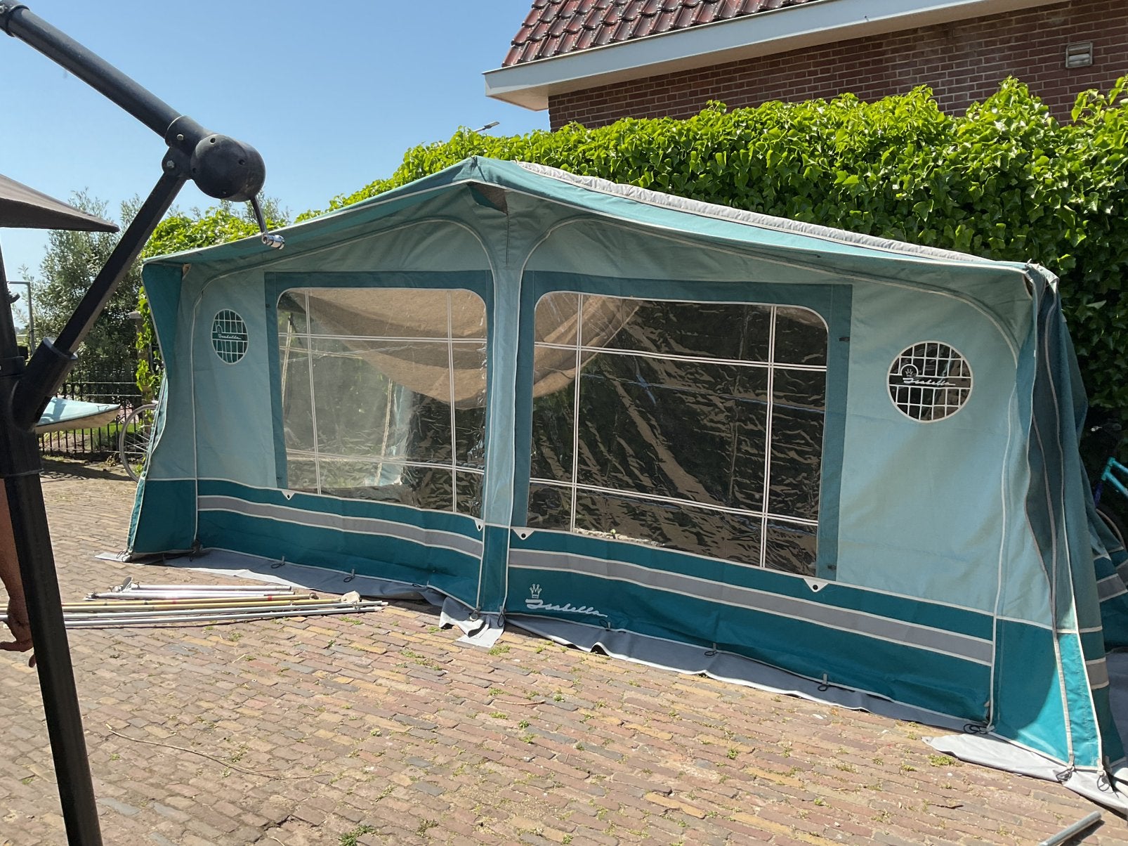 Voortent, Ophalen, Gebruikt