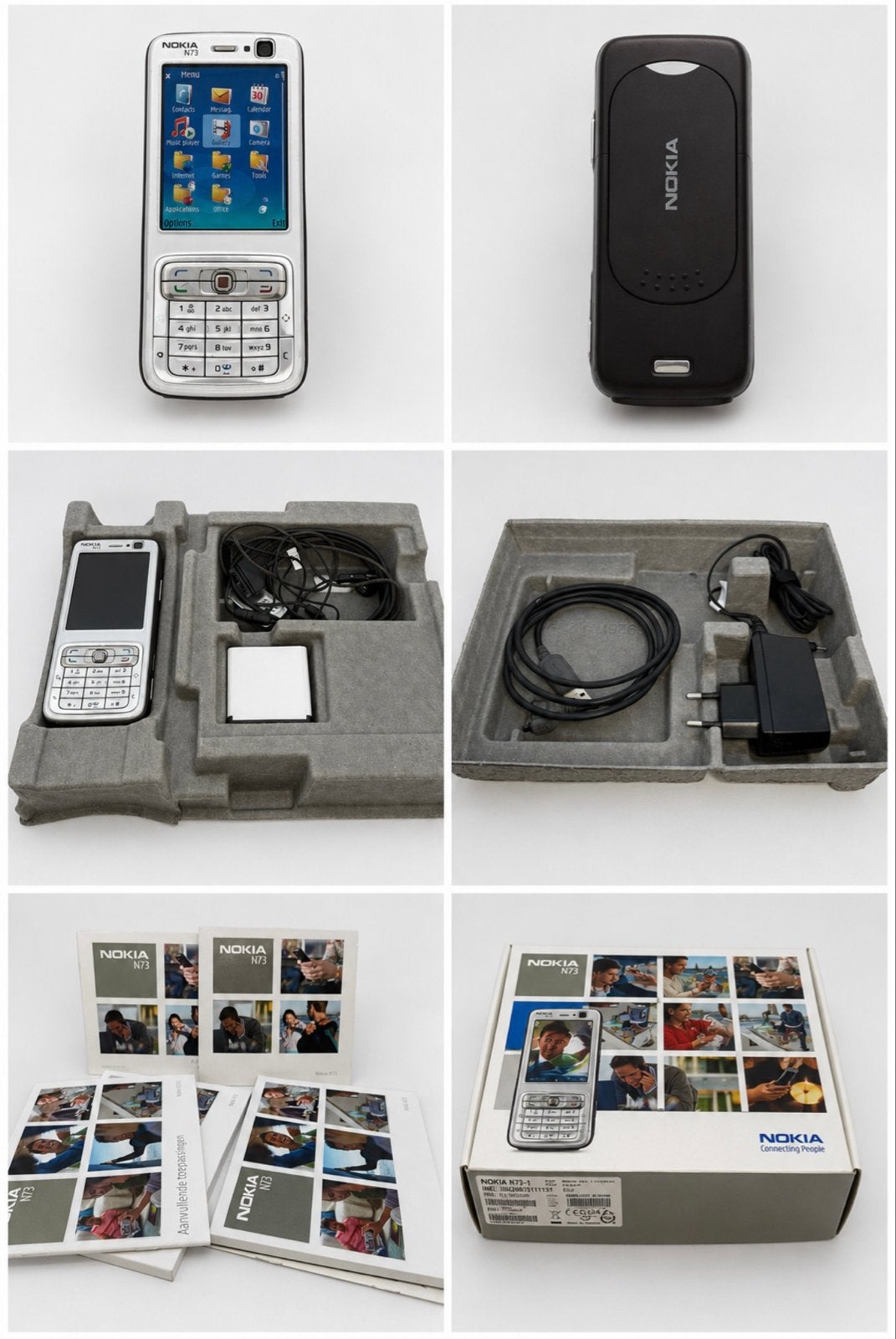 Nokia N73 Silver met complete originele accessoires, Telecommunicatie, Mobiele telefoons | Nokia, Gebruikt, Fysiek toetsenbord