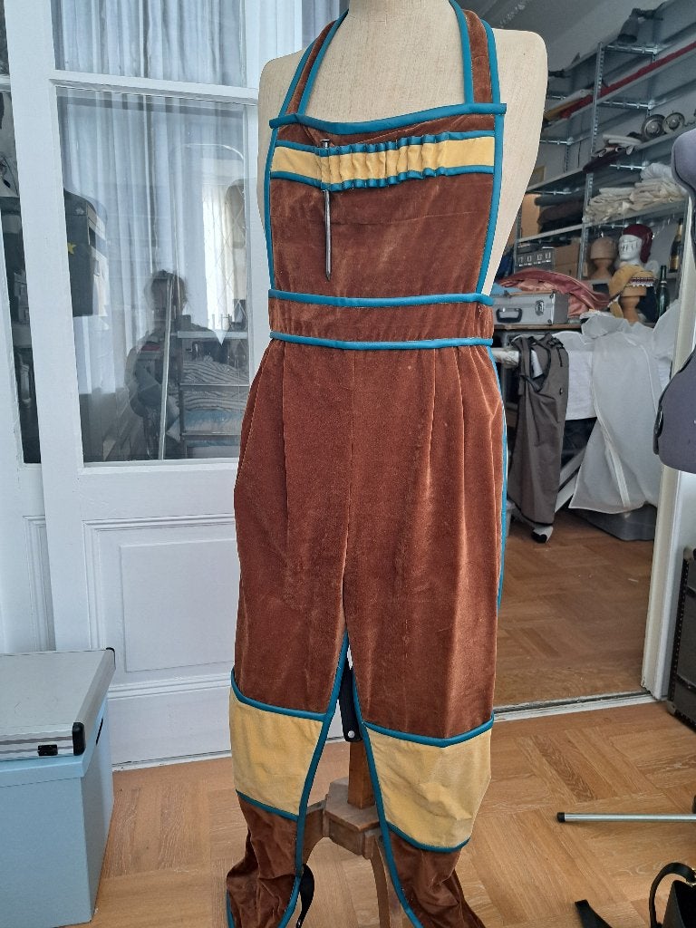 2x kostuum 'Werkman' groot en klein, Ophalen, Zo goed als nieuw, Overige thema's, Kleding