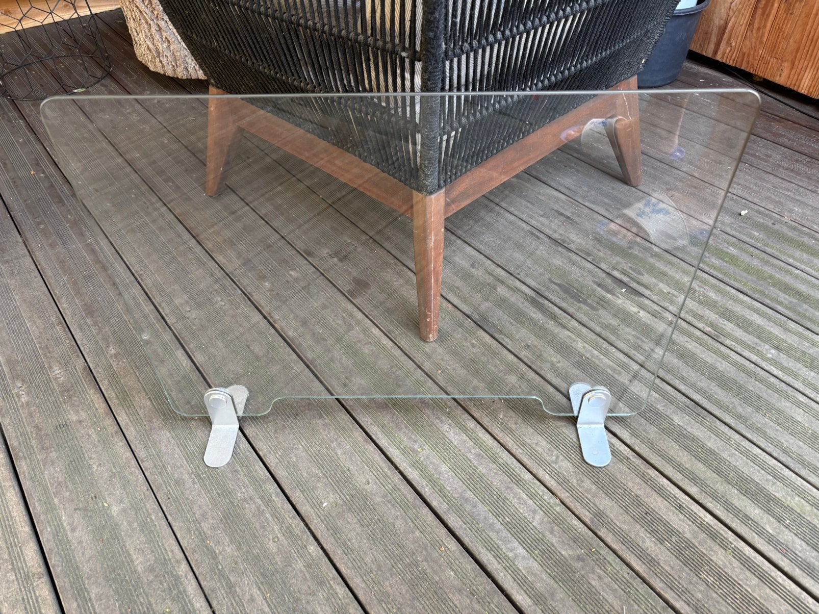 Glazen openhaardscherm (70 breed, 52 hoog), Ophalen, Gebruikt