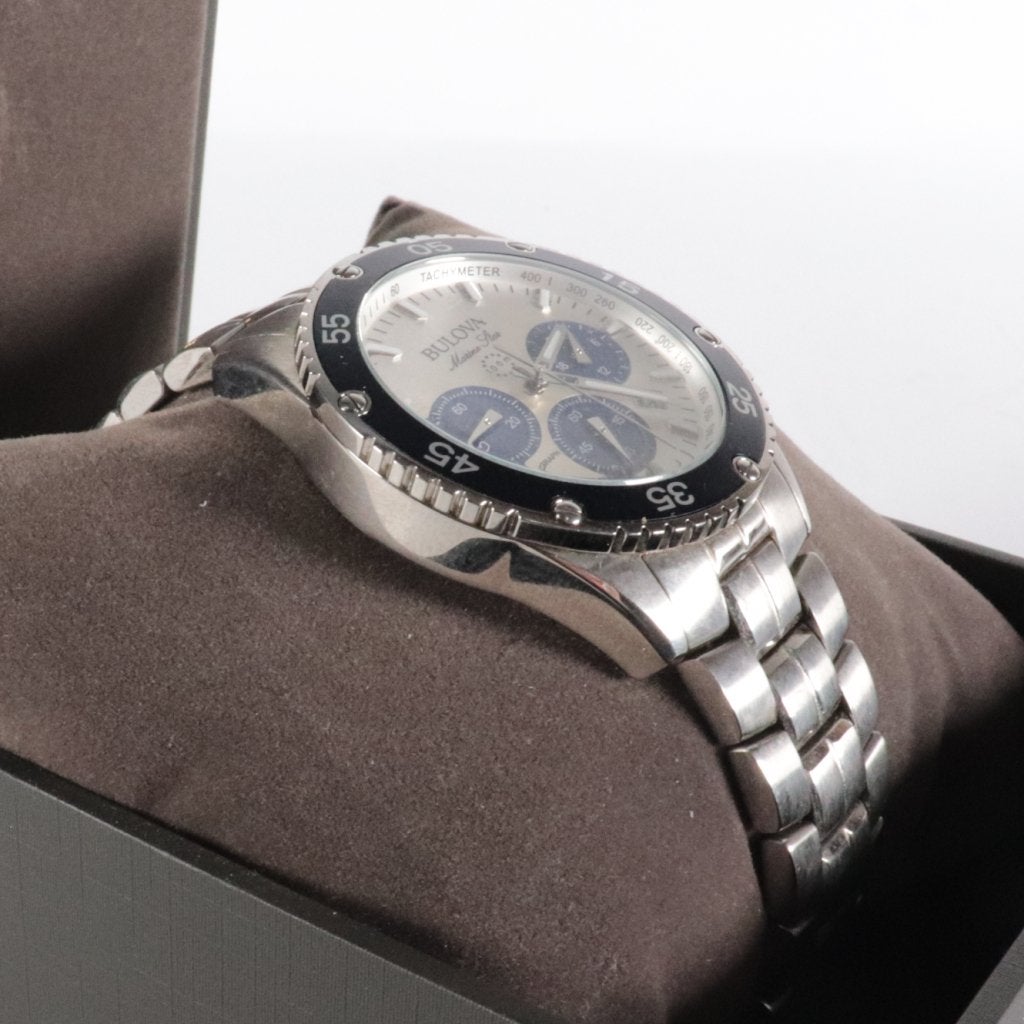 Bulova 98B423 Marine Star Chronograph Horloge - Nette staat, Flex Ltd., Gebruikt, https://flex.com/contact-us, Nobelstraat 10, 5807 GA Oostrum LB, Limburg, Nederland