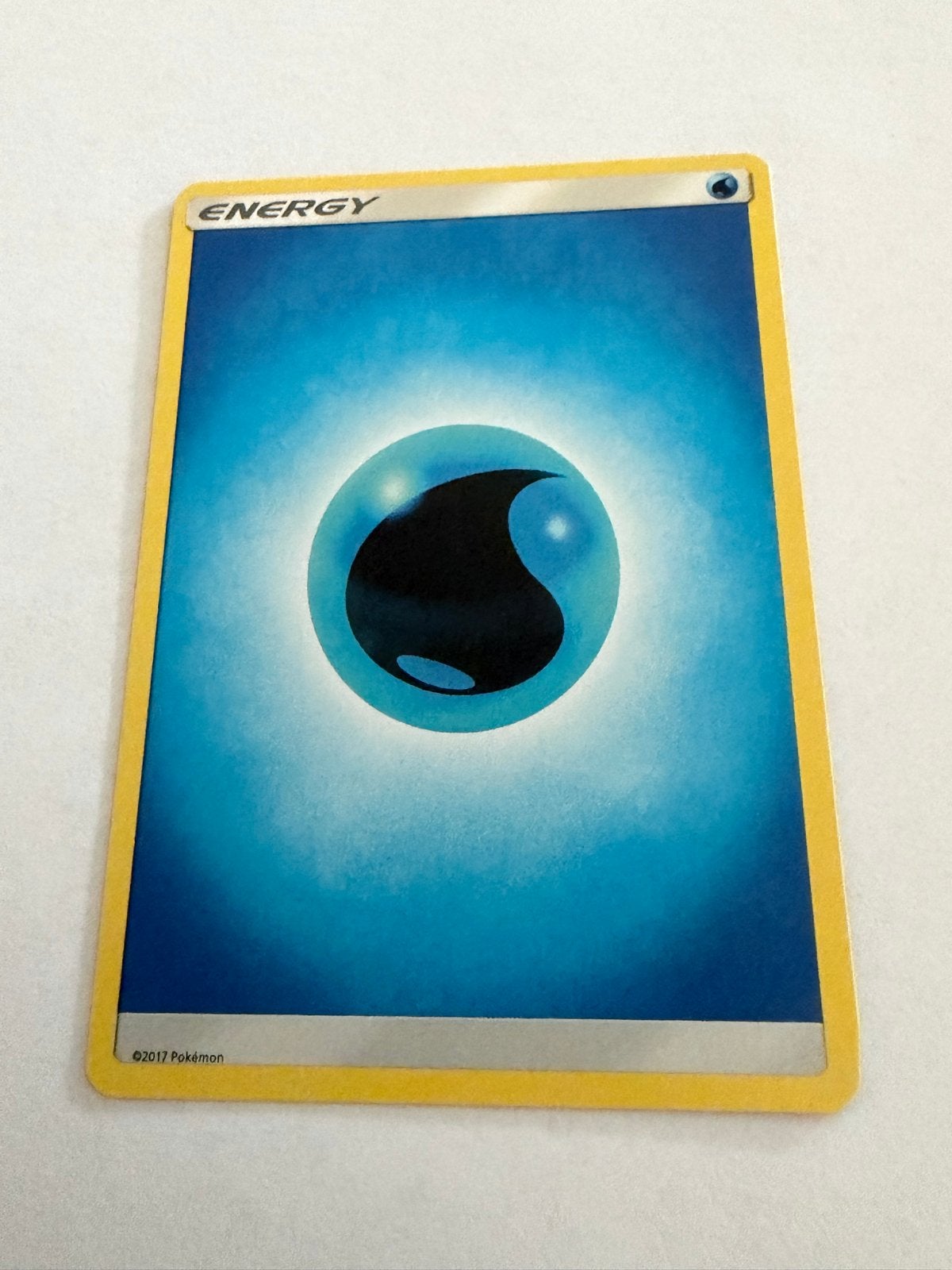 Pokémon Water Energy Kaart (2017), Ophalen of Verzenden, Gebruikt, Losse kaart