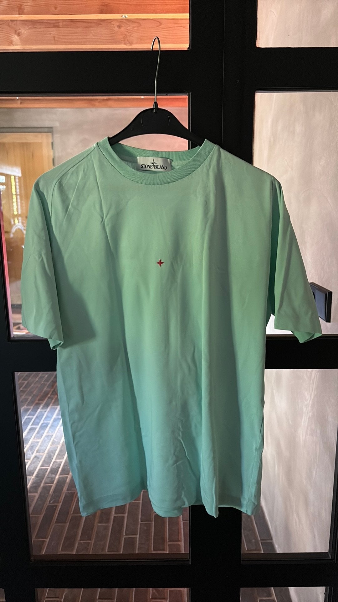 T-shirt Stone Island Marina maat s mint groen, Verzenden, Zo goed als nieuw, Groen