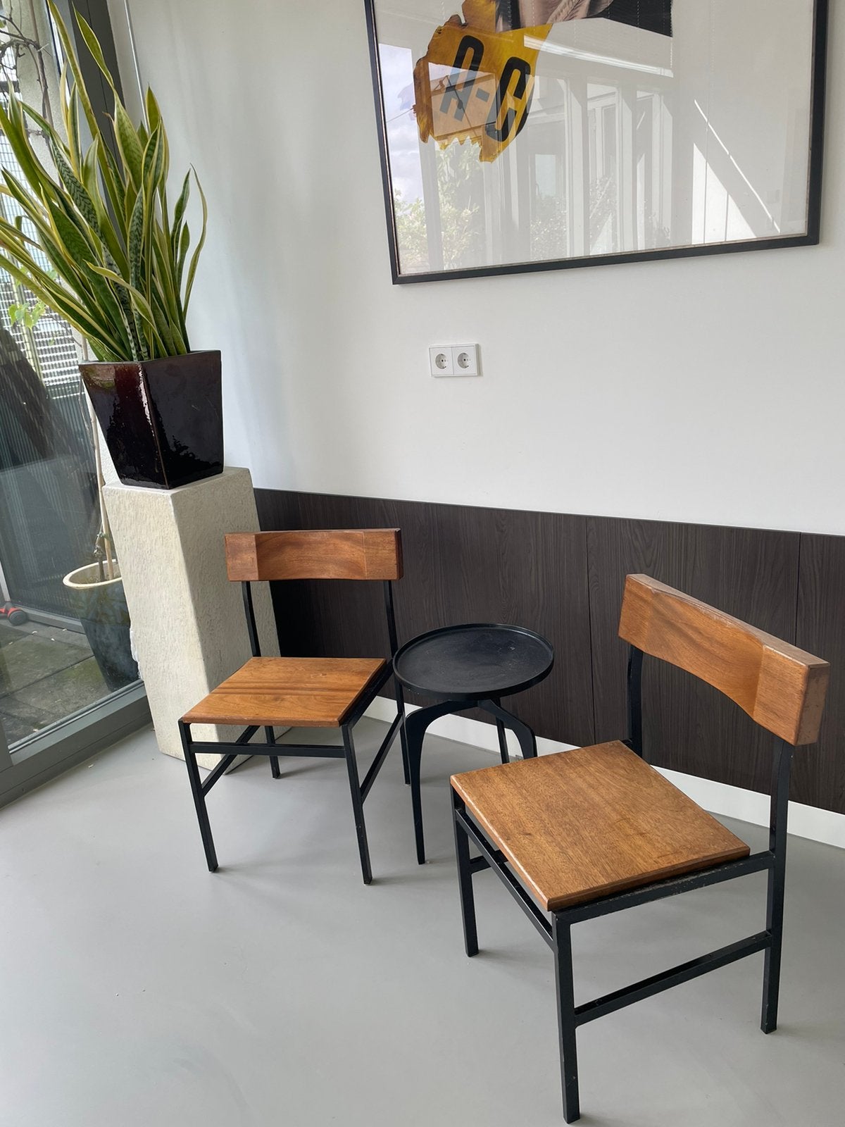 Vintage teakhouten stoelen, Ophalen