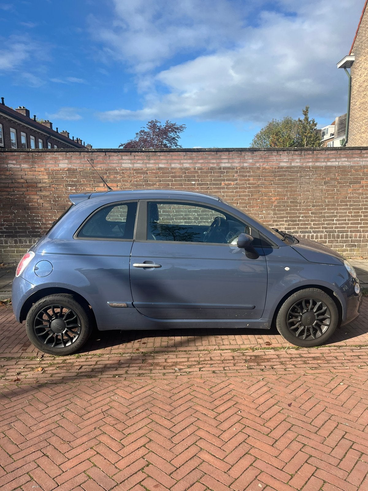 Fiat 500 0.9 Twinair 2012 Blauw nieuwe APK en koppeling, Auto's, Voorwielaandrijving, 31 €/maand, 905 kg, Origineel Nederlands