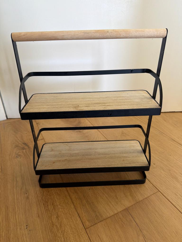 Mooi kruidenrek voor kleine keuken - hout en metaal, Huis en Inrichting, Keuken | Keukenbenodigdheden, Zo goed als nieuw, Overige typen