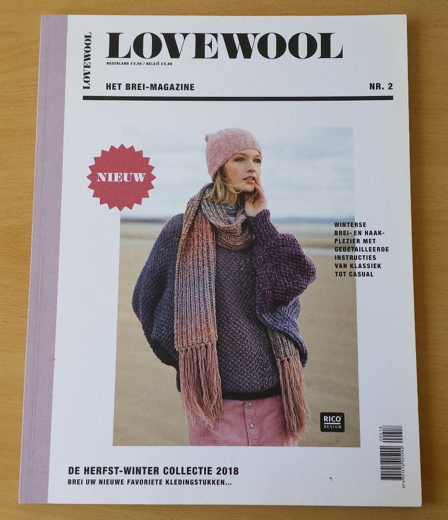 Lovewool nr.2 - Rico Design - Herfst/Winter 2018, Gebruikt, Breien of Haken, Ophalen of Verzenden, Rico Design